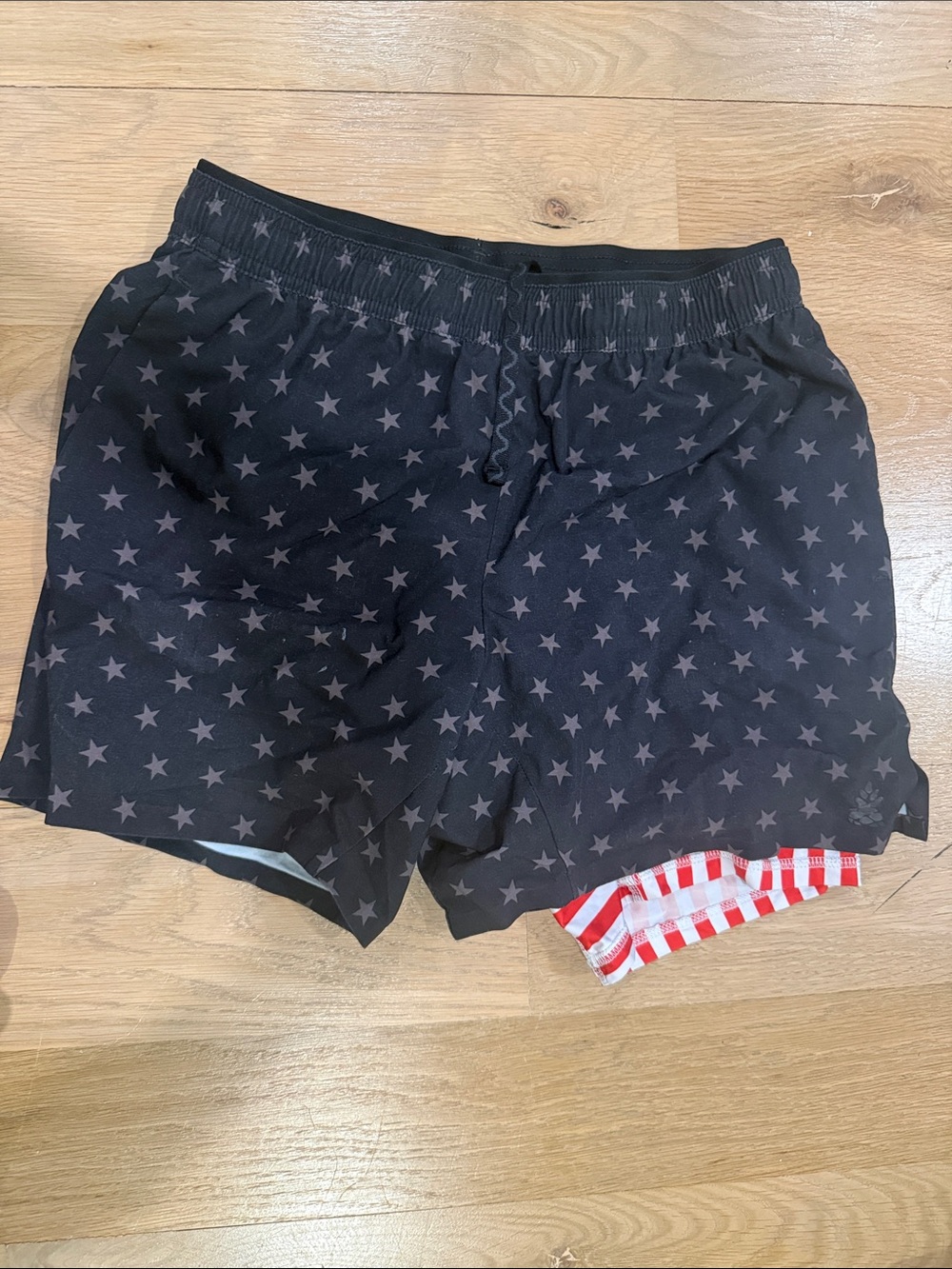 chubbies Black Star-Print Swim Trunks